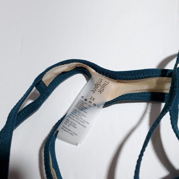 Thistle and Spire Brooklyn Haze Thong Emerald Butterscotch Green Size 2X - Picture 5 of 7